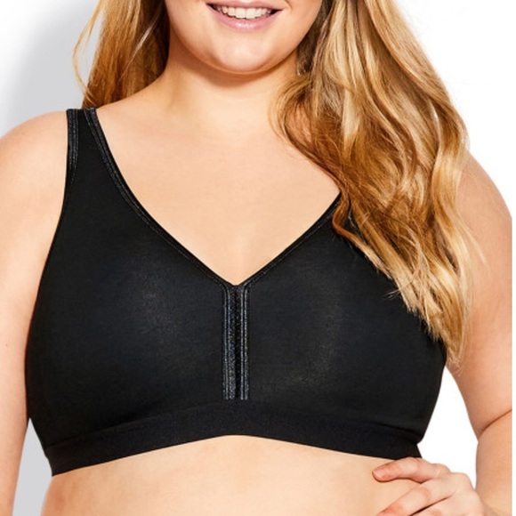 Avenue soft cotton black bra in size 40DD - Picture 3 of 5